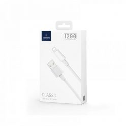   WiWU - Classic Series adatkábel Wi-C006 USB A - Lightning 2,4A - fehér