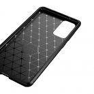 Huawei Y5P (2020) Carbon Fiber ütésálló szilikon tok fekete