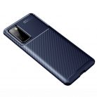 Huawei Y5P (2020) Carbon Fiber ütésálló szilikon tok kék