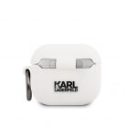 Karl Lagerfeld Choupette Head Apple Airpods 3 szilikon tok fehér (KLACA3SILCHWH)