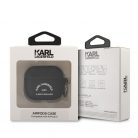 Karl Lagerfeld Rue St Guillaume Apple Airpods 3 szilikon tok fekete (KLACA3SILRSGBK)