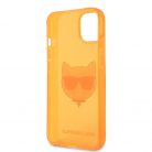 Karl Lagerfeld TPU Choupette Apple iPhone 13 Mini (5.4) hátlapvédő tok Fluo Orange (KLHCP13SCHTRO)