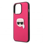 Karl Lagerfeld Apple iPhone 13 Pro (6.1) PU Leather hátlapvédő tok pink (KLHCP13LPKMP)