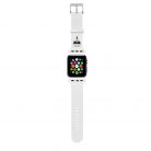 Karl Lagerfeld Karl Head Apple Watch 42/44mm óraszíj fehér (KLAWLSLKW)