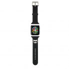 Karl Lagerfeld Choupette Head Apple Watch 42/44mm óraszíj fekete (KLAWLSLCK)