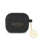 Guess Apple AirPods 3 szilikon tok fekete (GUA3LSC4EK)