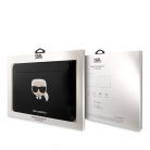 Karl Lagerfeld Head Embossed fekete laptop táska 16" (KLCS16KHBK)