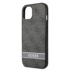 Guess PU 4G Stripe Apple iPhone 13 Pro (6.1) hátlapvédő tok szürke (GUHCP13LP4SNK)