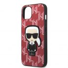 Karl Lagerfeld Monogram Ikonik Apple iPhone 13 Pro (6.1) hátlapvédő tok piros (KLHCP13LPMNIKPI)