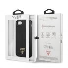 Guess Silicone Line Triangle Apple iPhone 7 / 8 / SE2 / SE3 (4.7) hátlapvédő tok fekete (GUHCI8SLTGK)