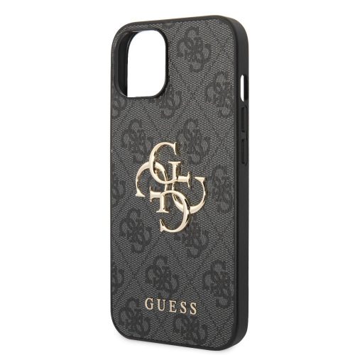 Guess Apple iPhone 14 Plus (6.7) Metal Logo hátlapvédő tok szürke (GUHCP14M4GMGGR)