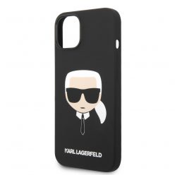   Karl Lagerfeld MagSafe Karl and Choupette Apple iPhone 14 Plus (6.7) hátlapvédő tok fekete (KLHMP14MSLKHBK)