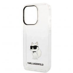   Karl Lagerfeld IML Choupette NFT Apple iPhone 14 Pro Max (6.7) hátlapvédő tok átlátszó (KLHCP14XHNCHTCT)