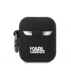 Karl Lagerfeld 3D Logo NFT Karl Head Apple AirPods 1/2 szilikon tok fekete (KLA2RUNIKK)