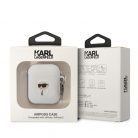 Karl Lagerfeld Logo NFT Karl Head Apple AirPods 1/2 szilikon tok fehér (KLA2RUNIKH)