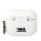 Karl Lagerfeld 3D Logo NFT Karl Head Apple Airpods Pro szilikon tok fehér (KLAPRUNIKH)