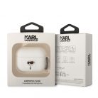 Karl Lagerfeld 3D Logo NFT Karl Head Apple Airpods Pro szilikon tok fehér (KLAPRUNIKH)