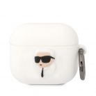 Karl Lagerfeld 3D Logo NFT Karl Head Apple Airpods 3 szilikon tok fehér (KLA3RUNIKH)