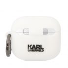 Karl Lagerfeld 3D Logo NFT Karl Head Apple Airpods 3 szilikon tok fehér (KLA3RUNIKH)