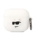 Karl Lagerfeld 3D Logo NFT Choupette Head Karl Head Apple Airpods 3 szilikon tok fehér (KLA3RUNCHH)