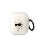 Karl Lagerfeld 3D Logo NFT Karl Head TPU Head Apple AirPods 1/2 szilikon tok fehér (KLA2HNIKTCT)