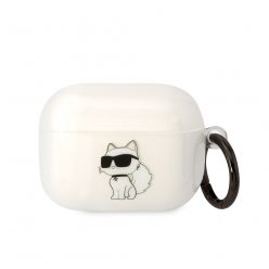   Karl Lagerfeld 3D Logo NFT Choupette TPU Apple Airpods Pro szilikon tok fehér (KLAPHNCHTCT)