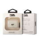 Karl Lagerfeld 3D Logo NFT Choupette TPU Apple Airpods Pro szilikon tok fehér (KLAPHNCHTCT)