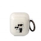 Karl Lagerfeld 3D Logo NFT Karl and Choupette TPU Apple AirPods 1/2 szilikon tok fehér (KLA2HNKCTGT)