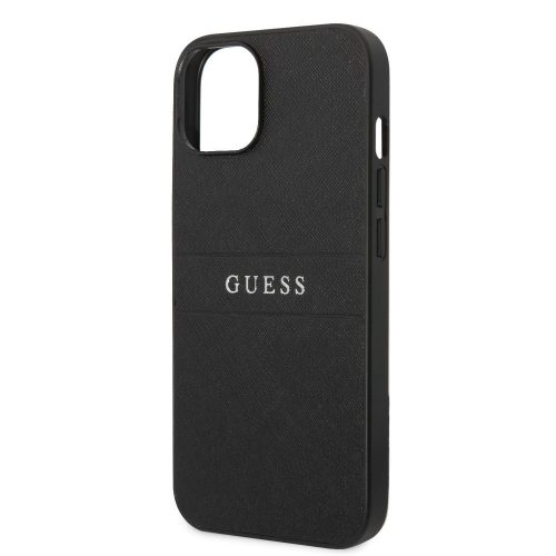 Guess Apple iPhone 14 Plus (6.7) PU Leather Saffiano hátlapvédő tok fekete (GUHCP14MPSASBBK)