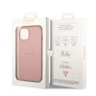 Guess Apple iPhone 14 (6.1) PU Leather Saffiano hátlapvédő tok pink (GUHCP14SPSASBPI)