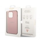 Guess Apple iPhone 14 Pro (6.1) PU Leather Saffiano hátlapvédő tok pink (GUHCP14LPSASBPI)