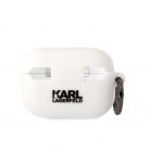 Karl Lagerfeld 3D Logo NFT Karl Head Apple Airpods Pro 2 szilikon tok fehér (KLAP2RUNIKH)