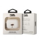 Karl Lagerfeld 3D Logo NFT Karl Head Apple Airpods Pro 2 szilikon tok fehér (KLAP2RUNIKH)