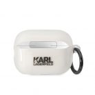 Karl Lagerfeld 3D Logo NFT Karl Head TPU Apple Airpods Pro 2 szilikon tok fehér (KLAP2HNIKTCT)