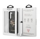 Guess Samsung S911 Galaxy S23 PU 4G Metal Logo hátlapvédő tok szürke (GUHCS23S4GMGGR)