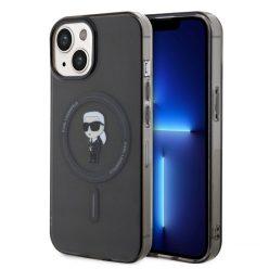   Karl Lagerfeld IML Ikonik MagSafe Apple iPhone 15 Pro (6.1) hátlapvédő tok fekete (KLHMP15LHFCKNOK)