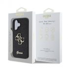 Guess PU Fixed Glitter Apple iPhone 16 Plus (6.7) hátlapvédő tok fekete (GUHCP16MHG4SGK)