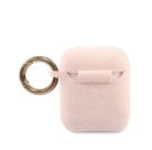 Guess Apple AirPods 1/2 szilikon tok pink (GUACCSILGLLP)