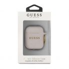 Guess Apple AirPods 1/2 szilikon tok pink (GUACCSILGLLP)