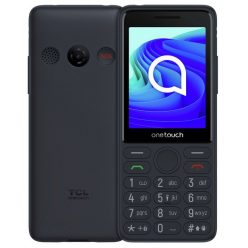   TCL onetouch 4042S 4G nagy nyomógombos mobiltelefon, kártyafüggetlen, SOS gombbal, dokkolóval, dual SIM, sötétszürke