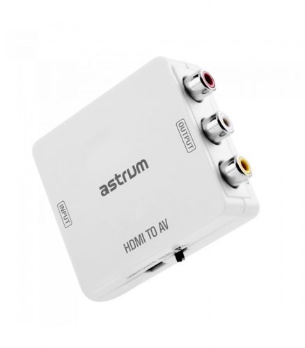 Astrum DA470 HDMI - AV CVBS adapter fehér (aktív)