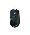 Astrum MG210 3200DPI 6D vezetékes fekete gamer optikai egér, erősített kábellel, 7 színű LED világítással