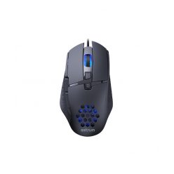   Astrum MG310 7200DPI 8D vezetékes fekete gamer optikai egér, programozható gombokkal, erősített kábellel, 4 színű LED világítással