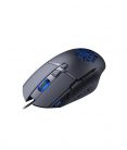 Astrum MG310 7200DPI 8D vezetékes fekete gamer optikai egér, programozható gombokkal, erősített kábellel, 4 színű LED világítással