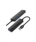 Astrum 1xUSB3.0, 2xUSB2.0, 1xSD, 1xTF HUB USB csatlakozóval fekete UH020