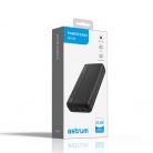 Astrum PB620 10000mAh fekete gyorstöltő PD 3.0, QC 4.0 power bank 2X USB-A (2.4A), 1X Type-C (22,5W), li-polymer cellákkal