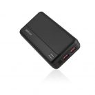 Astrum PB630 20000mAh fekete gyorstöltő PD 3.0, QC 4.0 power bank 2X USB-A (2.4A), 1X Type-C (22,5W), li-polymer cellákkal