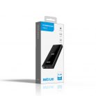 Astrum PB640 10000mAh fekete gyorstöltő PD 3.0, QC 4.0 power bank vezeték nélküli töltéssel, 2X USB-A (2.4A), 1X Type-C (22,5W), li-polymer cellákkal