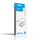 Astrum DA670 Type-C - VGA Full Hd 1080p adapter ezüst