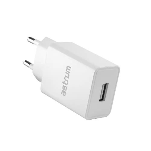 Astrum Pro U20 hálózati töltő 1X USB, 10W, fehér